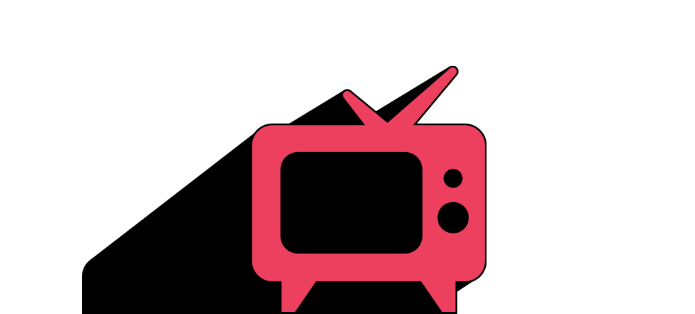 TV icon banner