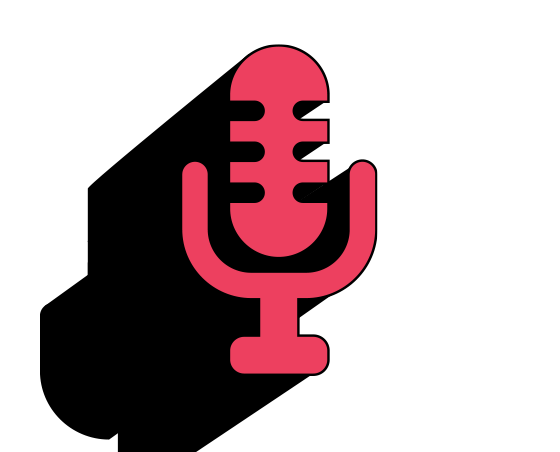 Microphone icon banner
