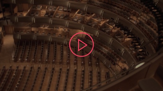 Four Seasons video thumbnail – empty audience and balcony in the Four Season’s theatre